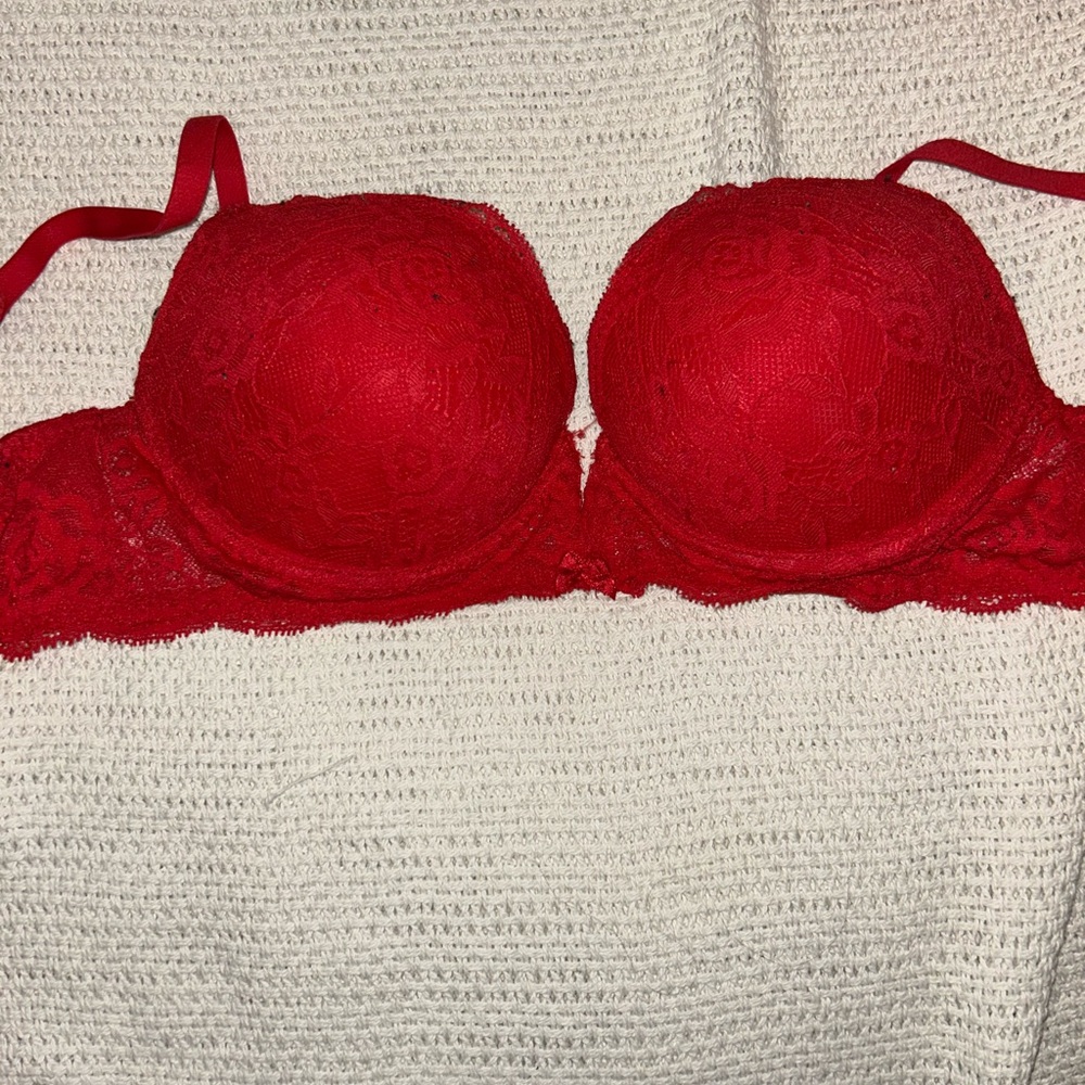 sexy Red Lace Underwire Bra